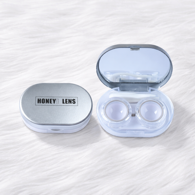 Mirror Lenscase Silver (Oval)