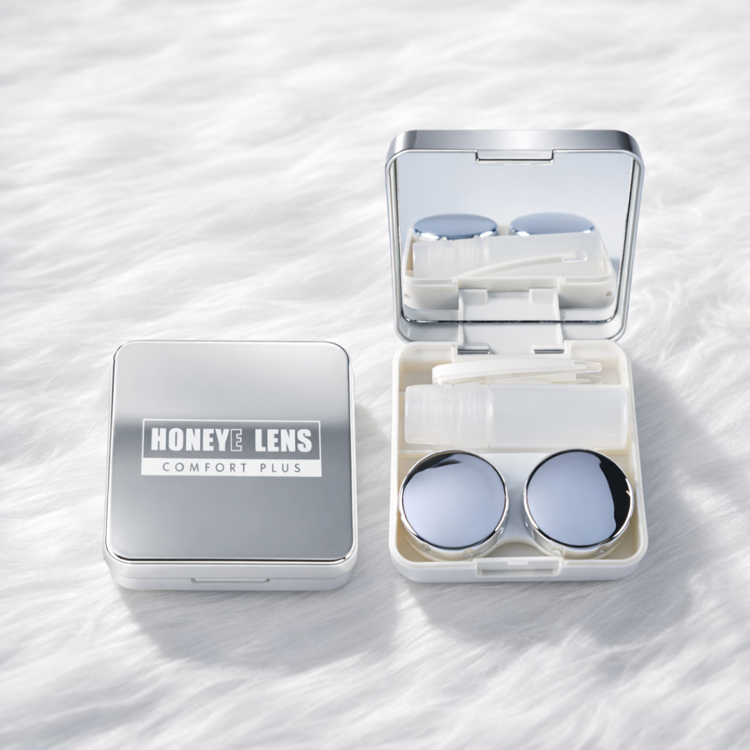 Mirror Lenscase Silver (Square)