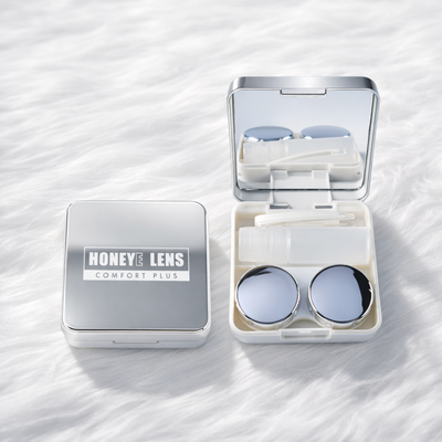 Mirror Lenscase Silver (Square)